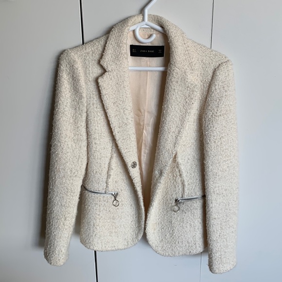 Zara Basic cream jacket size Small - Picture 2 of 4